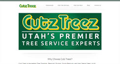 Desktop Screenshot of cutztreez.com