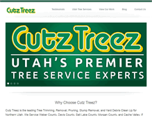 Tablet Screenshot of cutztreez.com